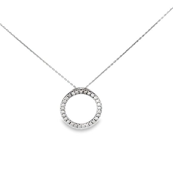 Jewelry - 1 Carat Diamond Pendant set in Sterling Silver